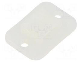 Holder | screw | polyamide | natural | cable ties