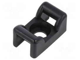 Holder | screw | black | cable ties