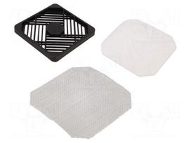 Guard | 120x120mm | screw | Holes pitch: 100.6mm | Material: polyester