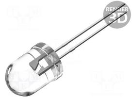 LED | orange | 10mm | 2500÷3500mcd | 30° | Front: convex | 5VDC