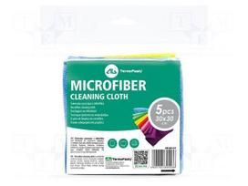 Cleaning cloth: cloth | microfiber | 5pcs | 300x300mm | cleaning | dry