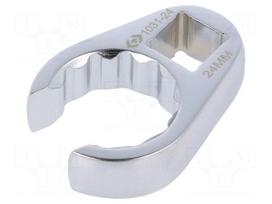 Wrench: ring half-open | 24mm | L: 55mm | Chrom-vanadium steel | 1/2"