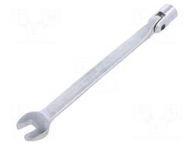 Wrench: combination swivel head socket | with joint | 11mm