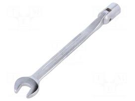 Wrench: combination swivel head socket | with joint | 16mm