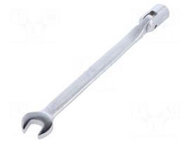 Wrench: combination swivel head socket | with joint | 13mm