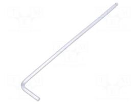 Wrench: hex key | spherical | HEX 3mm | L: 129mm | alloy steel | long