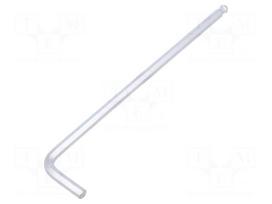 Wrench: hex key | spherical | HEX 5mm | L: 165mm | alloy steel | long
