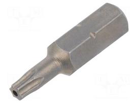 Screwdriver bit | Torx® with protection | T15H | 1/4" | STANDARD