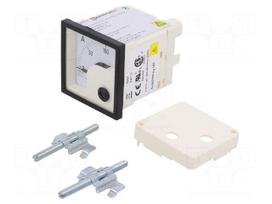 Ammeter | on panel | I DC: 0÷100A | Class: 1.5 | 48x48mm