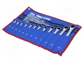 Wrench: combination spanner-set | rattle | 12pcs.