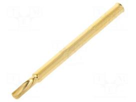 Test probe socket | series 30 | soldered | 28.1mm
