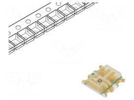 LED | RGB | SMD | 1.7÷2.4/2.7÷3.7/2.7÷3.7VDC | 1.6x1.6x0.35mm | 120°