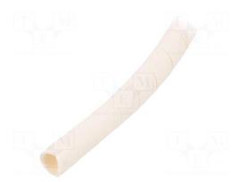 Spiral wrapping | ØBundle : 10÷100mm | PE-FR,polyetylene | white