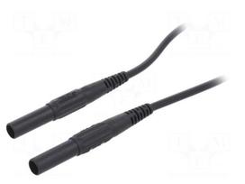 Test lead | 19A | banana plug 4mm,both sides | insulated | Len: 0.75m