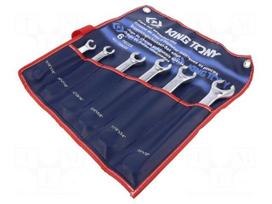 Wrench: ring half-open-set | inch,for brake lines | 6pcs.