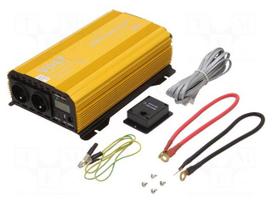 Converter: DC/AC | 2000W | Uout: 230VAC | 21÷28VDC | Ppeak: 4000W | 24V