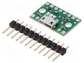 Accessories: power multiplexer | 1.5A | Ch: 2 | pin header,USB | green