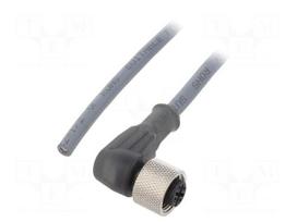 Cable: for sensors/automation | PIN: 3 | M12 female | angled | 5m | plug