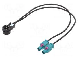 Cable | Fakra double plug,ISO plug angled