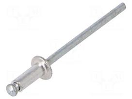 Rivet | aluminium | Rivet diam: 3.2mm | L.rivet: 8mm | 500pcs.