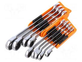Wrench: combination spanner-set | rattle | 9pcs.