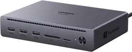 Jungčių stotelė 10in1 Thunderbolt 5 (USB-C) - 2xTBT5/DisplayPort, RJ45, USB3.0 Maxidok Revodok U712 UGREEN