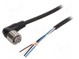 Cable: for sensors/automation | PIN: 4 | M12 female | angled | Len: 5m