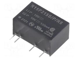 Converter: DC/DC | 2W | Uin: 13.5÷16.5VDC | Uout: 15VDC | Iout: 133mA