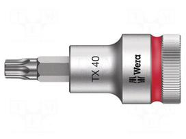 Socket: Torx®-bit | TX40 | 1/2" | 60mm | Chrom-vanadium steel | Zyklop