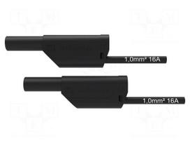 Test lead | 16A | banana plug 4mm,both sides | Urated: 1kV | Len: 2m