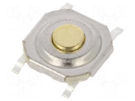 Microswitch TACT | SPST-NO | Pos: 2 | 0.02A/15VDC | SMT | none | 2.5N