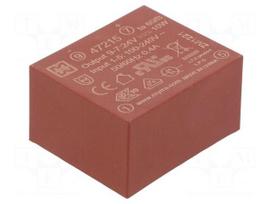 Converter: AC/DC | 10W | Uin: 85÷265VAC,120÷370VDC | Uout: 24VDC | 82%