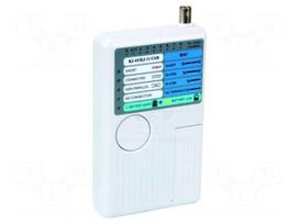 Tester: LAN wiring | LED | Connection: BNC,RJ11,RJ12,RJ45,USB