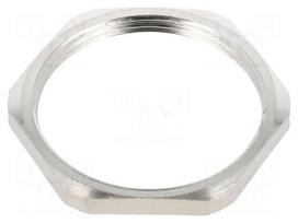 Nut | PG29 | brass | Thread: PG | Plating: nickel | -100÷300°C