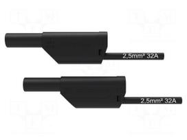 Test lead | 32A | banana plug 4mm,both sides | Urated: 1kV | Len: 2m