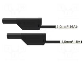 Test lead | 16A | banana plug 4mm,both sides | Urated: 1kV | Len: 2m