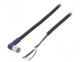 Cable: for sensors/automation | PIN: 3 | M8 female | angled | 5m | plug