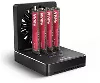 Axagon ADSA-M2C44 USB4 docking station for 4x M.2 NVMe SSDs with disk cloning function without a PC