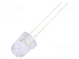 LED | orange | 8mm | 2500÷3500mcd | 30° | Front: convex | 5VDC