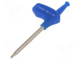 Wrench: Torx® | TX9 | Overall len: 84mm | Working part len: 45mm