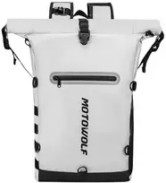 Kuprinė MotoWolf Baltas MB3W, su integruota gertuve, 21 L