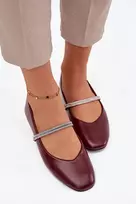 Boto Moteriški elegantiški bateliai su dailiu dirželiu