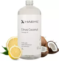 Habys Masažo aliejus Daily Spa Citrus Coconut, 1000 ml