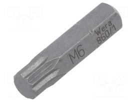 Screwdriver bit | spline (12-angles) | XZN M6 | 1/4"