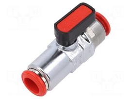 Ball valve | max.20bar | nickel plated brass | 10mm | -20÷80°C