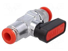Ball valve | max.20bar | nickel plated brass | 6mm | -20÷80°C