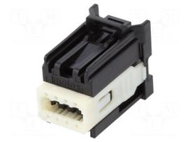 Contact | female | tinned | in-tray | crimped | black