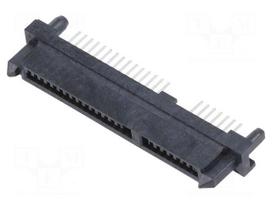 Connector: SATA | socket | female | PIN: 22 | SMT