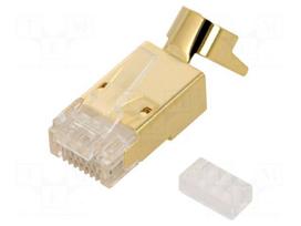 Connector: RJ45 | plug | PIN: 8 | Cat 6a,Cat 8.1 | shielded | 8p8c | male