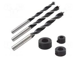 Drill set | blister | for dowel connections,wood,chipboard | 3pcs.